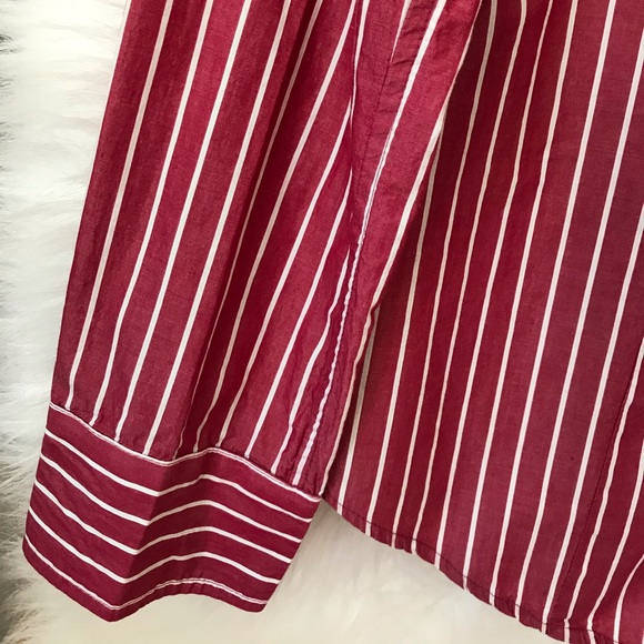 Old Navy Red and White stripe shirt - Picture 5 of 8